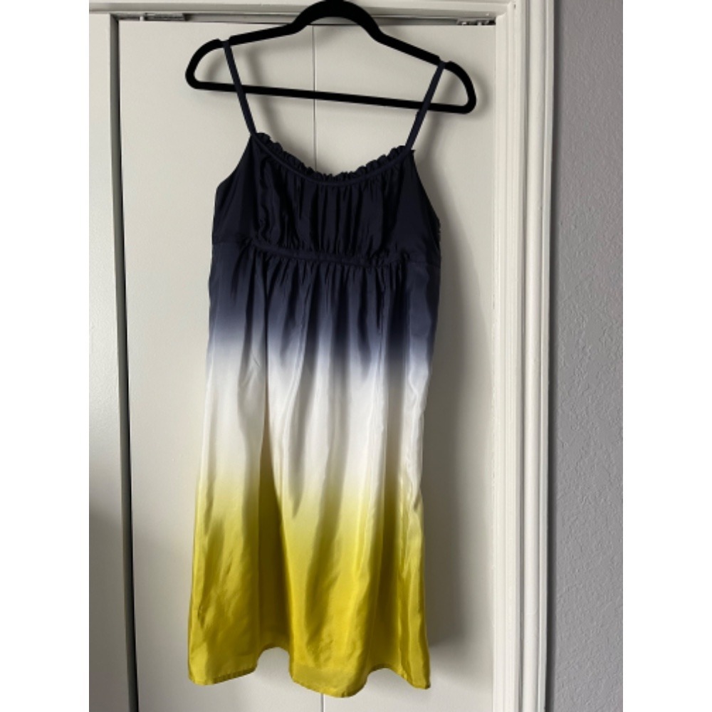 LOFT‎ Sundress Yellow Ombre Sleeveless Casual Dress Size 4